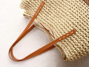 халтаи тобистона пахол Tote бо Polyester андова дастсохти Crocheted