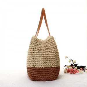 халтаи тобистона пахол Tote бо Polyester андова дастсохти Crocheted