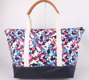 Season Կտավ Տպագրություն կանանց Handbag Messenger Bag շերտագիծ կարգավորելը ուսի Պայուսակներ
