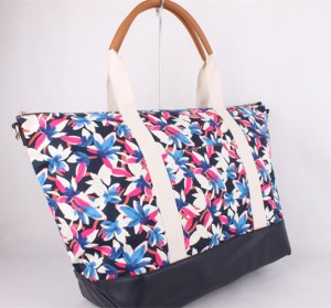 Season Կտավ Տպագրություն կանանց Handbag Messenger Bag շերտագիծ կարգավորելը ուսի Պայուսակներ