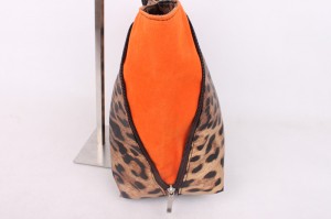 Klassieke Black doek Tote Handbag Vir Vroue Handbag Met PU Leer Bottom Moderne Swart doek Tote Bag
