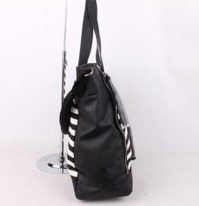 vroue mode leë doek handsak tote bag met leer hanteer