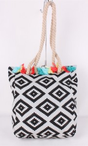 dragen Shoulder Bag meisjes dames frou Tote Bag Cotton Canvas Handbag foar gift