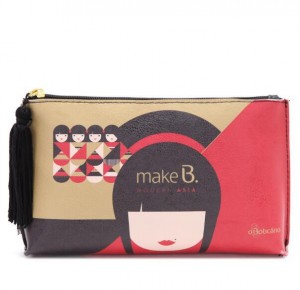 Lady çap PU Cosmetic bag makiyaj çantası