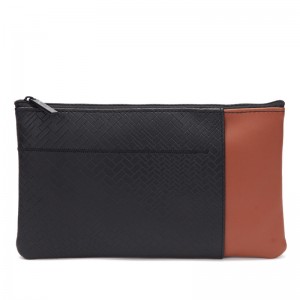 Kootud muster PU nahast Muti-funktsionaalne kott Make Up Bag Custom Color