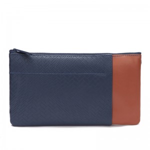 Kootud muster PU nahast Muti-funktsionaalne kott Make Up Bag Custom Color