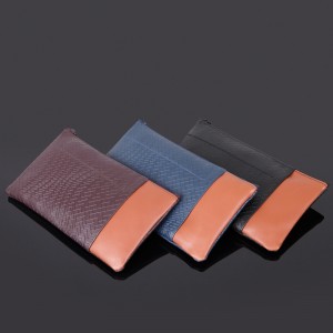 Kootud muster PU nahast Muti-funktsionaalne kott Make Up Bag Custom Color
