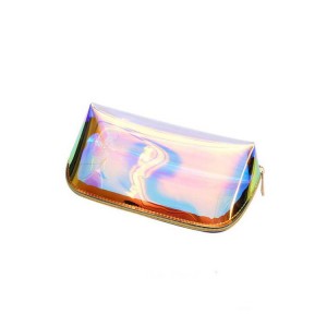 Hot Prodaja TPU Holografski Obriši Clutch torbica šminka torba Žene Hologram Transparent Mali vodootporna Cosmetic neseser