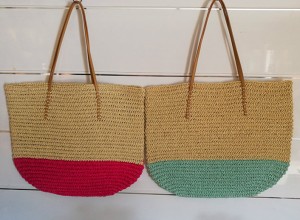 халтаи тобистона пахол Tote бо Polyester андова дастсохти Crocheted
