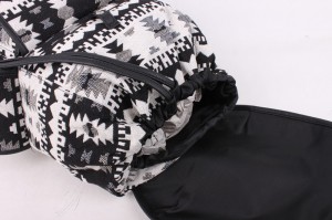 Erkaklar va ayollar uchun moslashtirilgan kosmik paxta moda maktab sumkasi ikki elkali xalta