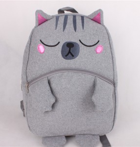 Популярни Cute дизайн Открит карикатура котка Предучилищно чанта Little Kids мини Backpack