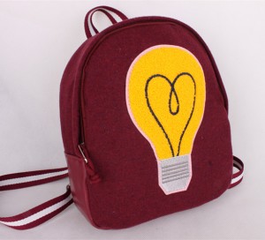 Лого по College малка раница Leisure Vintage мода New Soft естествен памук пазарска чанта Backpack, чанти на едро