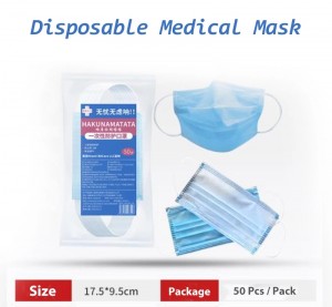 Osunwon Olupese Earloop isọnu Non Woven 3/4 Ply Surgerical Medical Face Boju Redy lati gbe