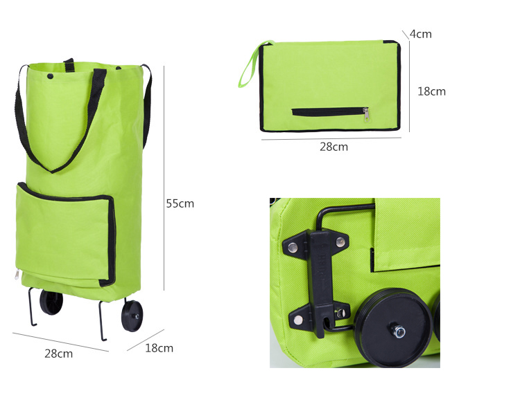 Reliable Supplier Plush Backpack -
High-End Portable Shopping Cart Bag Household Pull Rod Shopping Bag Folding Tugboat Bag With Wheels – V-FOX detail pictures