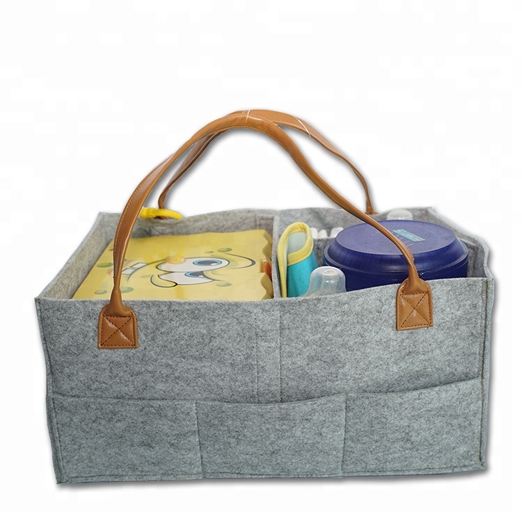 China Supplier Plush Pencil Case -
Hot Selling in Amazon Baby Diaper Caddy Hanging Felt Bag Organizer – V-FOX detail pictures