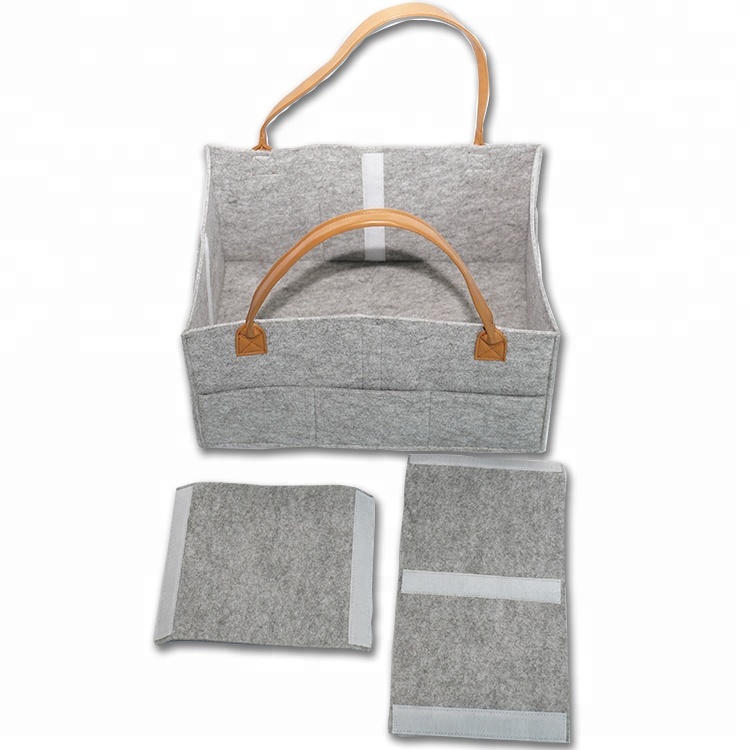 China Supplier Plush Pencil Case -
Hot Selling in Amazon Baby Diaper Caddy Hanging Felt Bag Organizer – V-FOX detail pictures