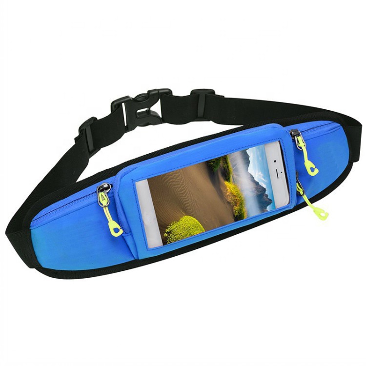 Fasion Multi-functional 5.5 นิ้วกระเป๋าสะพายกันน้ำสำหรับวิ่งมาราธอนกีฬา Ftness Fanny Bag Custom