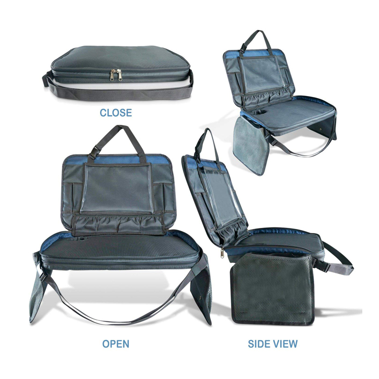 Fast delivery Baby Sleeping Bags -
All-in-one kids activity Car Seat Travel Tray and Messenger Bag with Removable Mesh Pockets and Cup Holder – V-FOX detail pictures