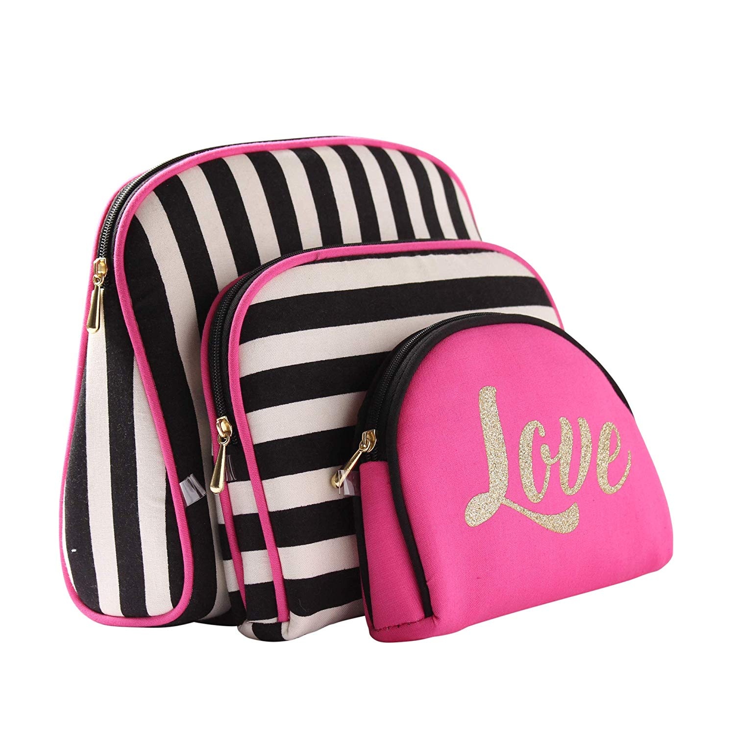 Birthday ankehitriny Fanomezana Idea Travel Accessories Cosmetic Bag 3 Piece Set Makeup sy nandamina Toiletry paosy for borosy / Pensilihazo Case