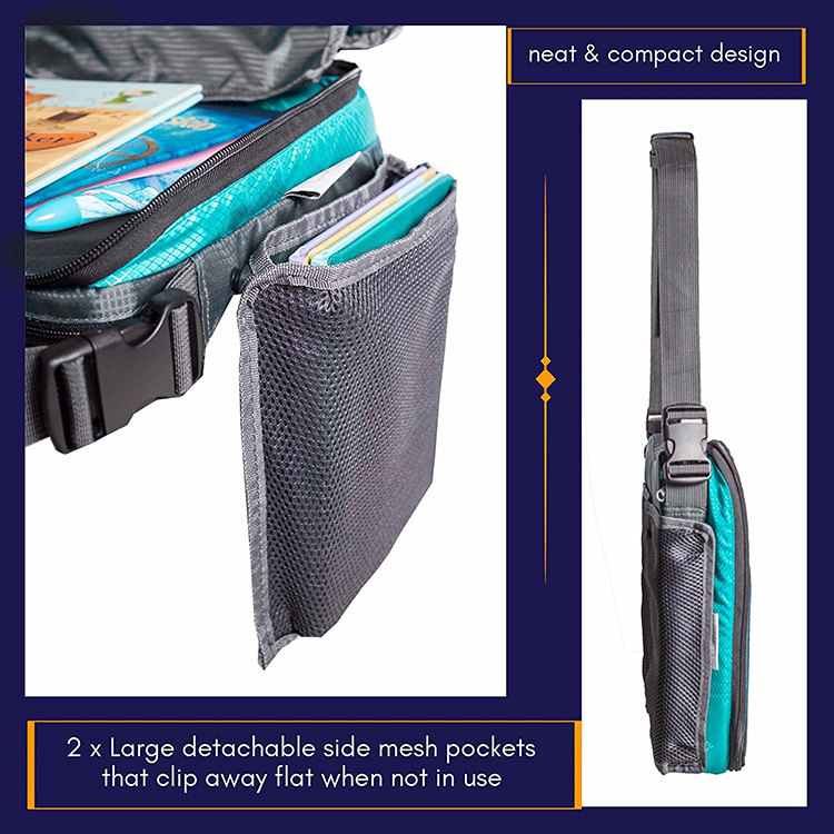 China OEM Diaper Backpack -
Hot selling portable collapsible kids travel activity tray with pocket holder – V-FOX detail pictures