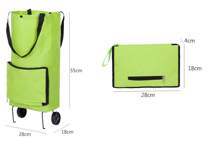 Reliable Supplier Plush Backpack -
High-End Portable Shopping Cart Bag Household Pull Rod Shopping Bag Folding Tugboat Bag With Wheels – V-FOX detail pictures
