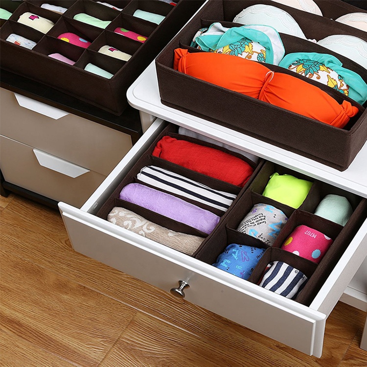 Rapid Delivery for Mummy Bag -
Set of 4 Simple Home Essentials Foldable Fabric Closet Storage Organizer Drawer Socks Underwear Sstorage Box – V-FOX detail pictures