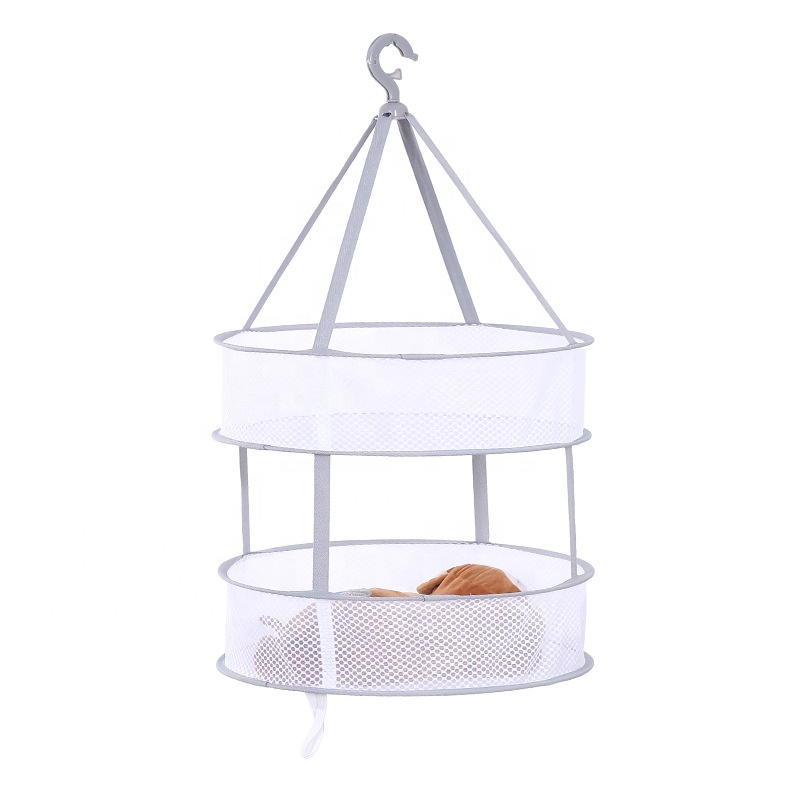 Wholesale Price China Outdoor Travel Storage Bag -
Home Dryer Double Layer Mesh Hanger Drying Rack Folding Hanging Clothes Laundry Basket Dryer Sweater Cloth Net Dry Rack – V-FOX detail pictures