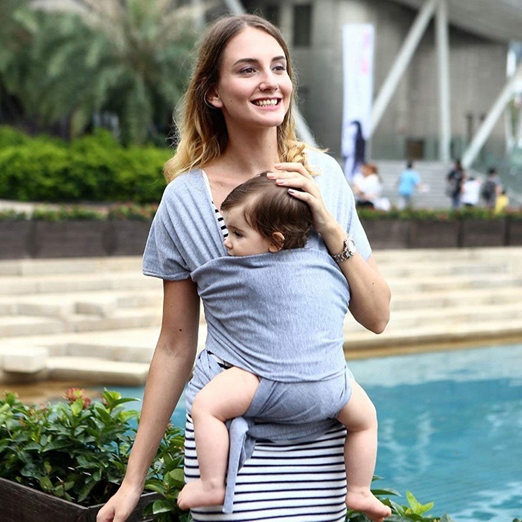 8 Year Exporter Felt Diaper Baby Caddy -
China supplier natural cotton nursing suitable breathable baby sling wrap carrier – V-FOX detail pictures