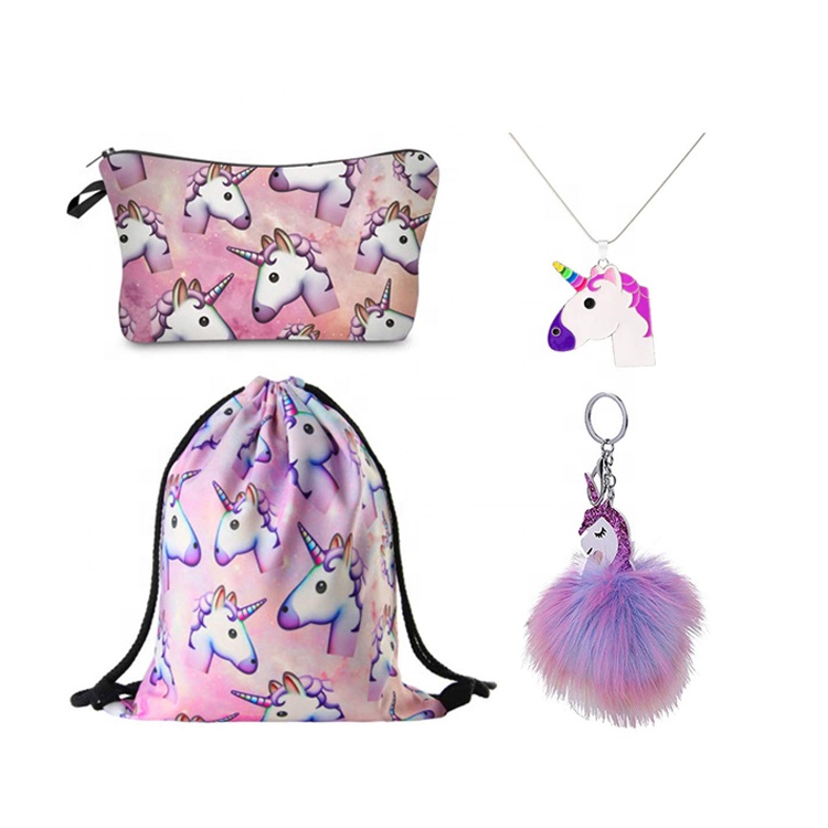 Best Price on Kids Cute Lunch Cooler Bag -
Popular Print Backpack Travel Drawstring Gym Bags Waterproof Fancy Unicorn Drawstring Bag for Girls – V-FOX detail pictures