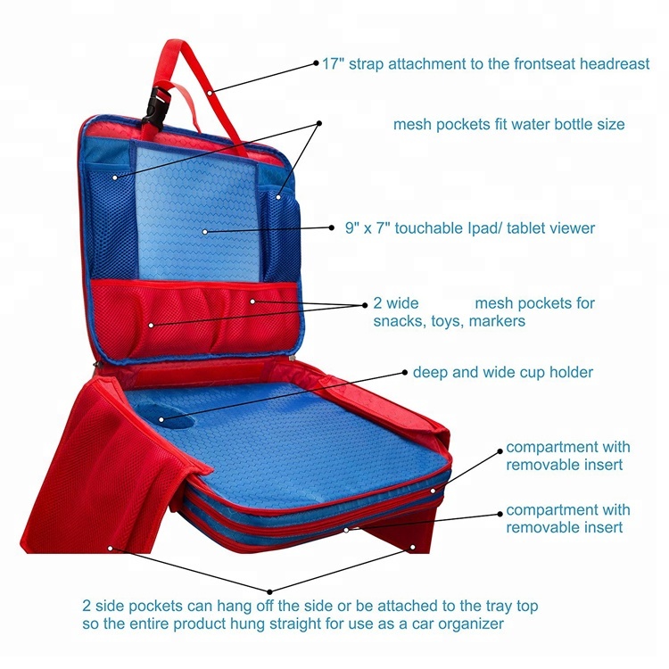 Factory directly supply Stuffed Dog -
Multi-function novelty safety design folding potable kids travel tray bag – V-FOX detail pictures