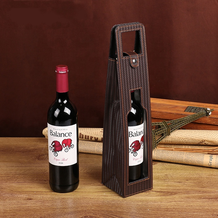 Wholesale Dealers of Animal Finger Puppets -
New Custom Portable Travel Accessory Red Wine Box Single Hollow Wine Gift Packaging Reusable Leather Wine Tote Bag – V-FOX detail pictures