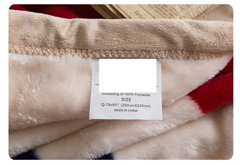 China Manufacturer for Travel Bag -
Modern Minimalist Striped Thick Double Layer Children’S Blanket Reversible Microfiber Solid Bed Linings Blanket – V-FOX detail pictures