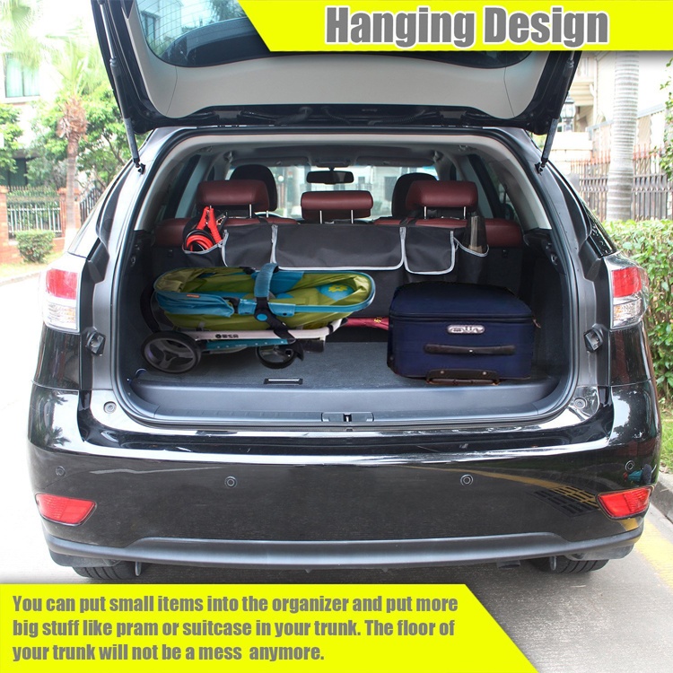 Best quality Travel Gym Bag -
Amazon Car Seat Storage Bag Large Capacity Storage Bag Back Chair Back Storage Car Truck Organizer Bag For SUV – V-FOX detail pictures