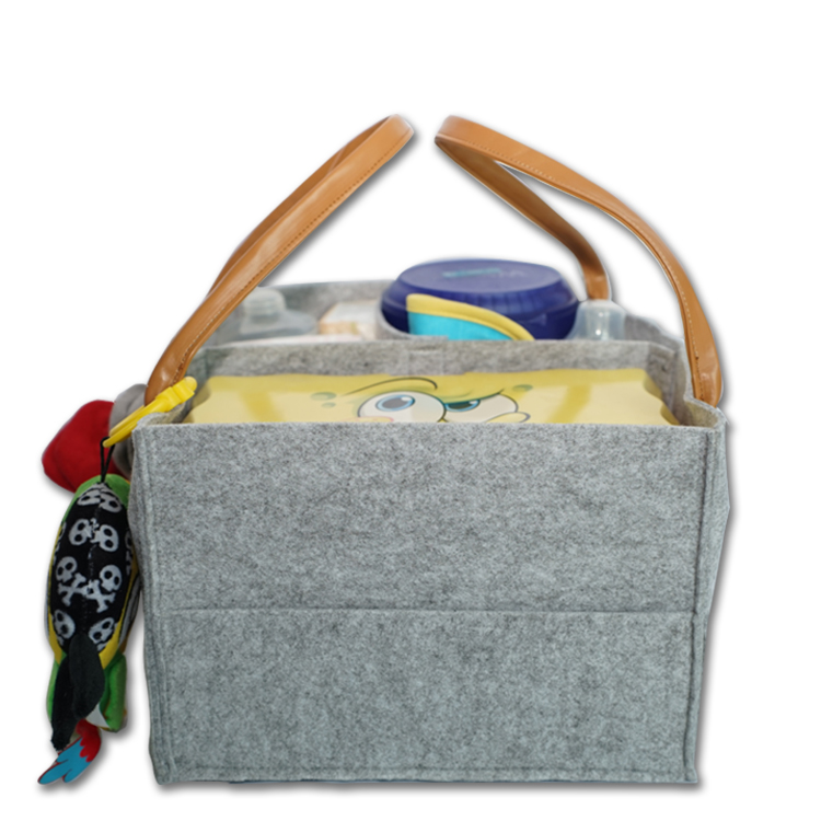 China Supplier Plush Pencil Case -
Hot Selling in Amazon Baby Diaper Caddy Hanging Felt Bag Organizer – V-FOX detail pictures