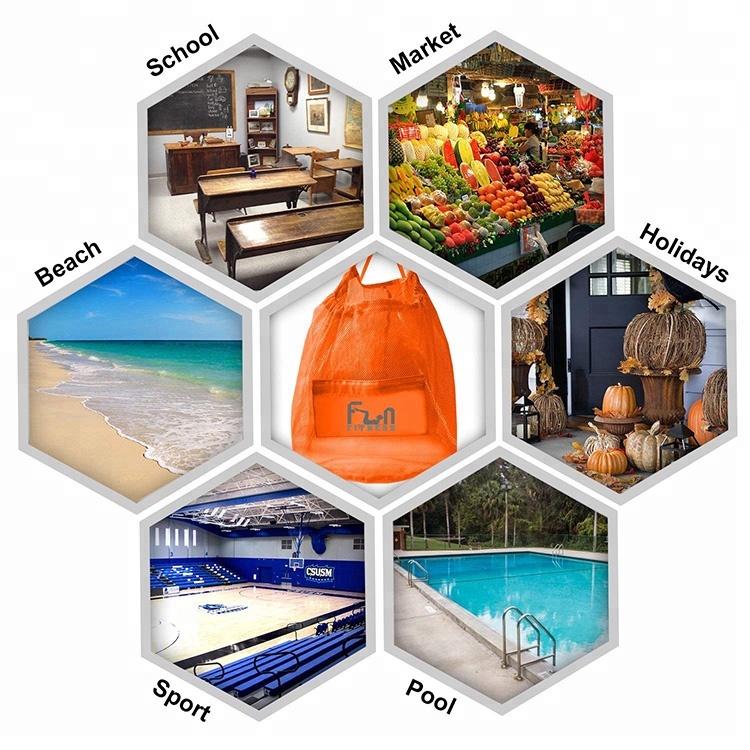 Hot sale Giant Stuffed Teddy Bear -
Wholesale large tote net insulated ball mesh bag for basketball swim pool beach sand toy – V-FOX detail pictures