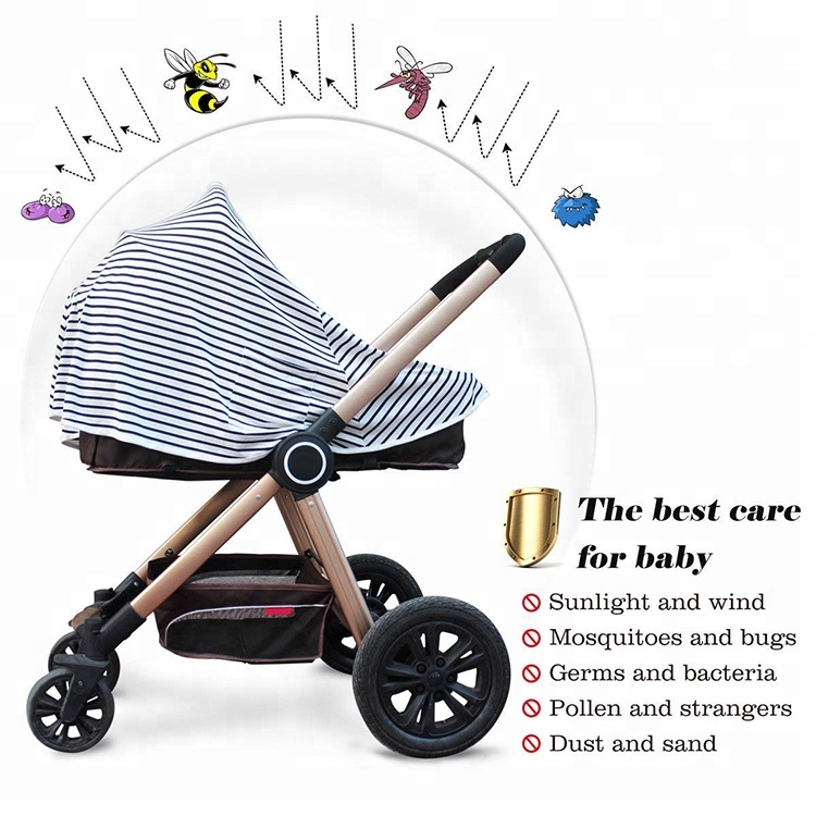 Lowest Price for Teether Plush Toy – Multifunctional Baby Car Seat Cover Canopy Baby Nursing Cover for breastfeeding – V-FOX detail pictures