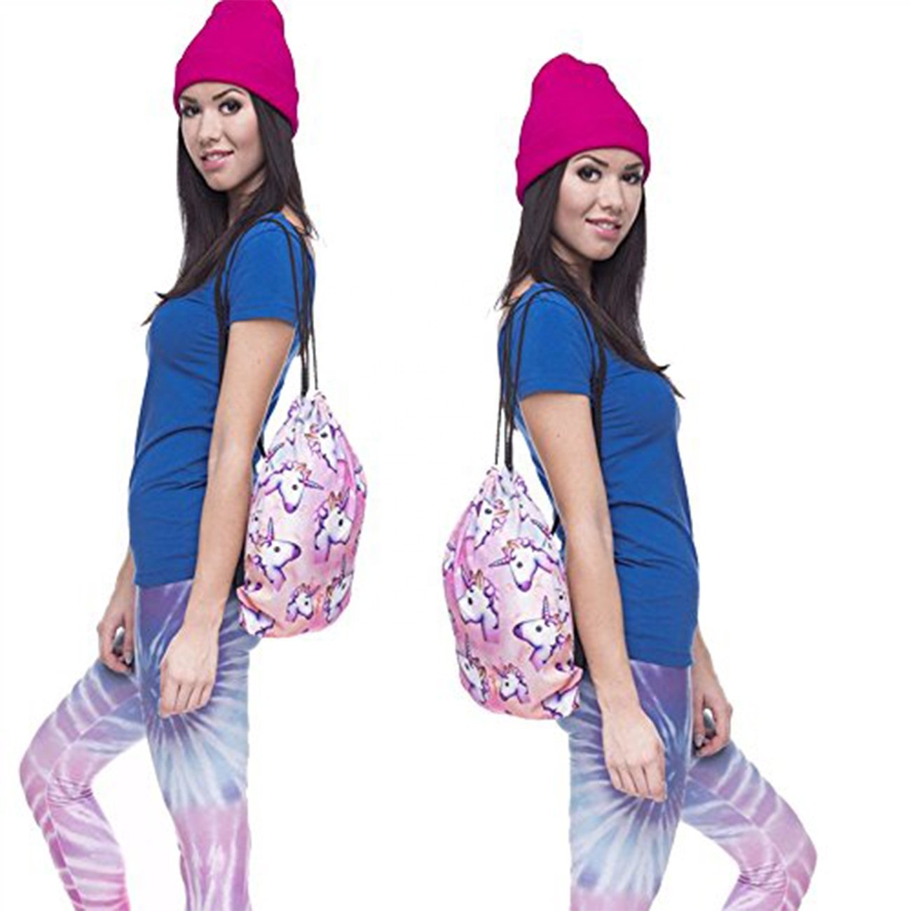 Best Price on Kids Cute Lunch Cooler Bag -
Popular Print Backpack Travel Drawstring Gym Bags Waterproof Fancy Unicorn Drawstring Bag for Girls – V-FOX detail pictures