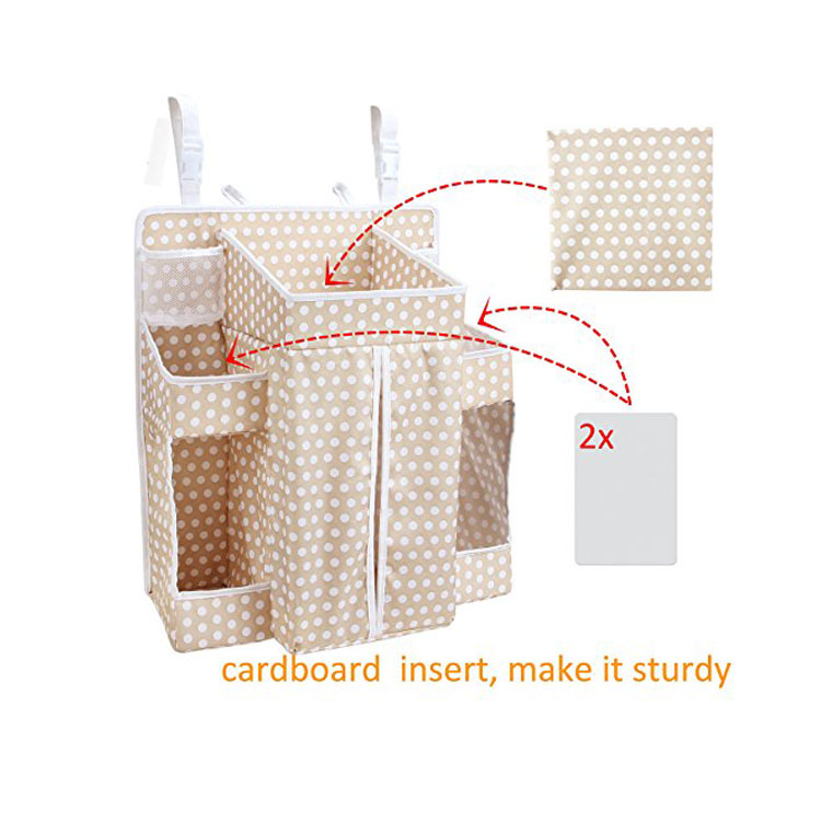 2017 New Style Knitted Blanket -
Custom Logo Household Articles Sundries Organizer Hanging Bag for baby bed – V-FOX detail pictures