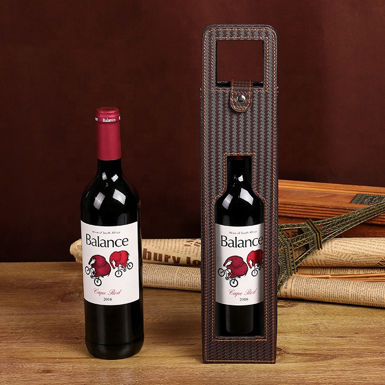 Wholesale Dealers of Animal Finger Puppets -
New Custom Portable Travel Accessory Red Wine Box Single Hollow Wine Gift Packaging Reusable Leather Wine Tote Bag – V-FOX detail pictures