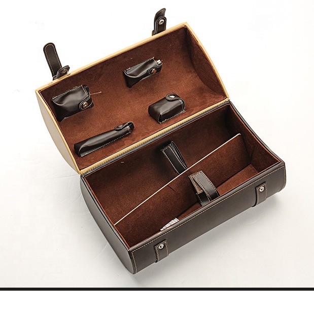 China OEM Diaper Backpack -
Wholesale Portable Packaging Gift Box Wine Holder Box Double Bottle Pu Leather Tote Wine Carrier Bag – V-FOX detail pictures