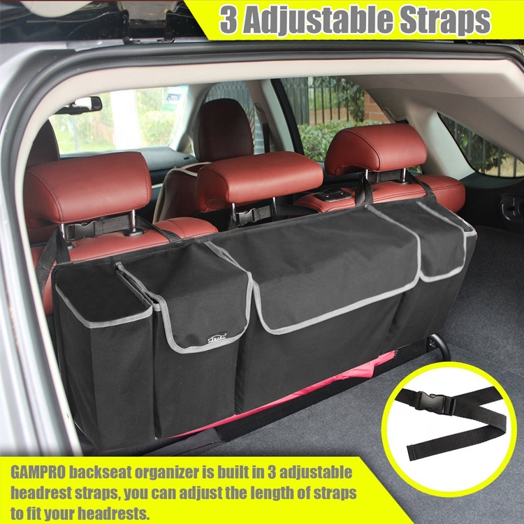 Best quality Travel Gym Bag -
Amazon Car Seat Storage Bag Large Capacity Storage Bag Back Chair Back Storage Car Truck Organizer Bag For SUV – V-FOX detail pictures