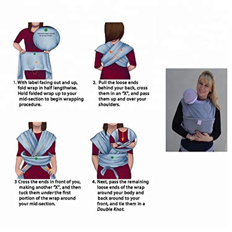 8 Year Exporter Felt Diaper Baby Caddy -
China supplier natural cotton nursing suitable breathable baby sling wrap carrier – V-FOX detail pictures