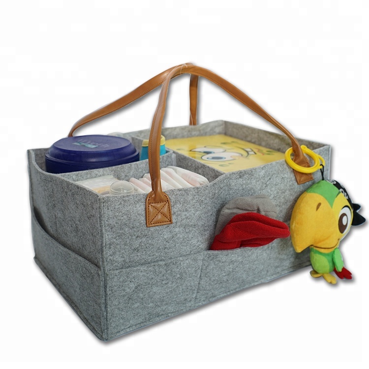 China Supplier Plush Pencil Case -
 Hot Selling in Amazon Baby Diaper Caddy Hanging Felt Bag Organizer – V-FOX