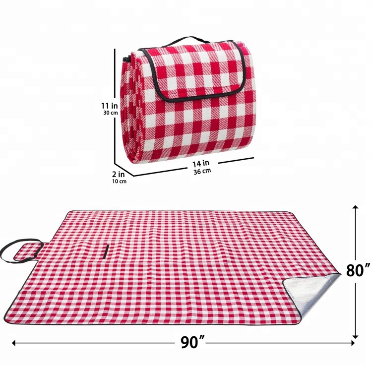 Factory Cheap Plush Security Blanket -
 Oversized Outdoor Soft Fleece material Tent Mat Picnic Blanket with Waterproof – V-FOX