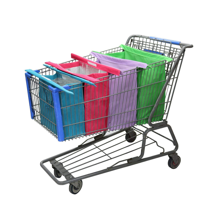 8 Year Exporter Felt Diaper Baby Caddy -
 Reusable Set of 4 Grocery Cart Trolley Bags Reusable Folding insulated Shopping Trolley Bag for Supermarket – V-FOX