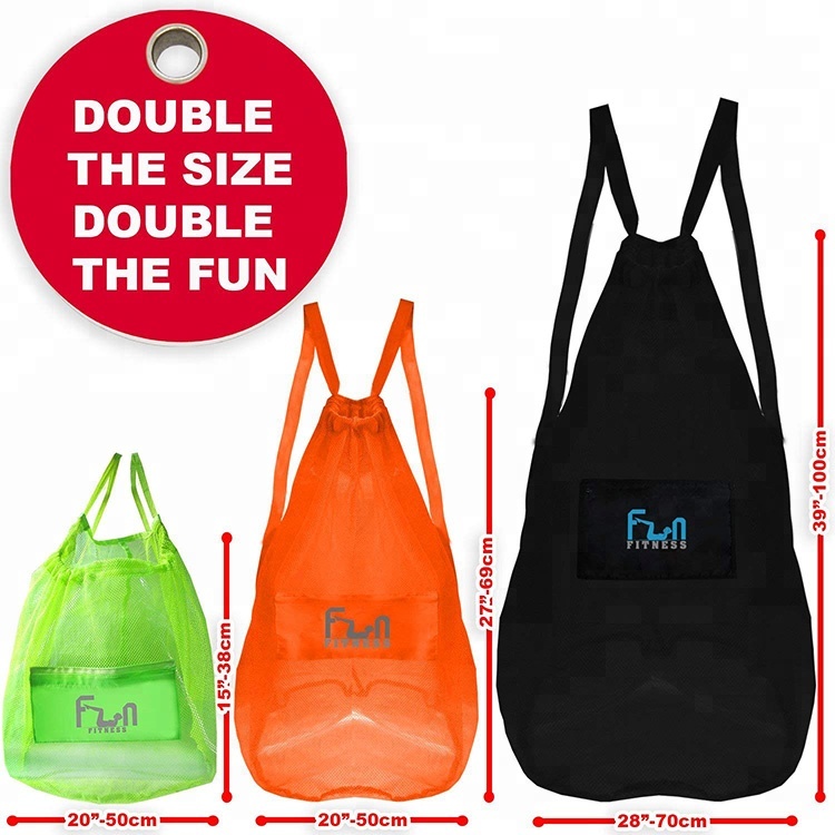 Hot sale Giant Stuffed Teddy Bear -
Wholesale large tote net insulated ball mesh bag for basketball swim pool beach sand toy – V-FOX detail pictures