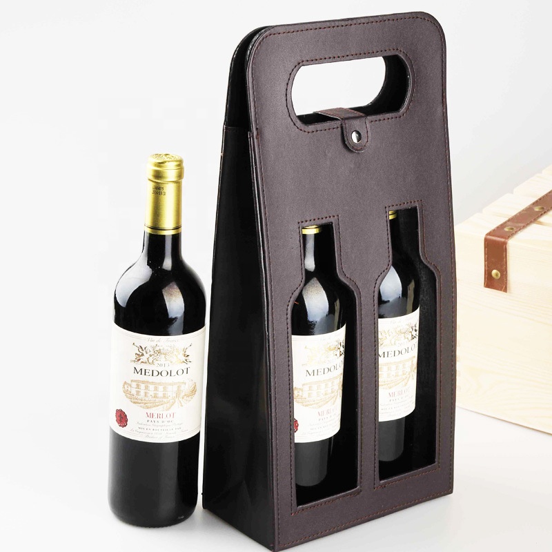 Hot New Products High Quality Kids School Bags -
 Factory Wholesale Christmas Gift Wine Gift Box Double Empty Leather Wine Box Wine Carrier Bag For Business Christmas Holiday – V-FOX