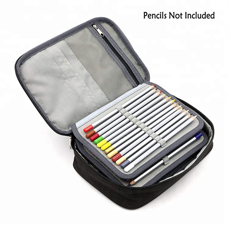Factory source Drawstring Sports Backpack -
Multi-function waterproof custom logo pencil bag zipper multicolor pen with pencil – V-FOX detail pictures