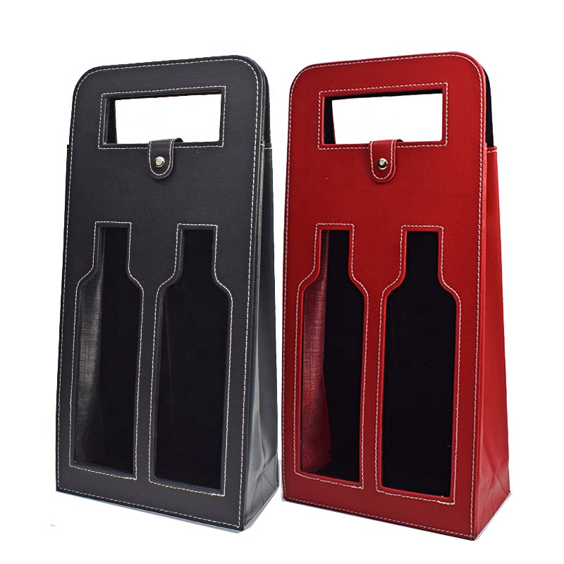 Hot New Products High Quality Kids School Bags -
Factory Wholesale Christmas Gift Wine Gift Box Double Empty Leather Wine Box Wine Carrier Bag For Business Christmas Holiday – V-FOX detail pictures