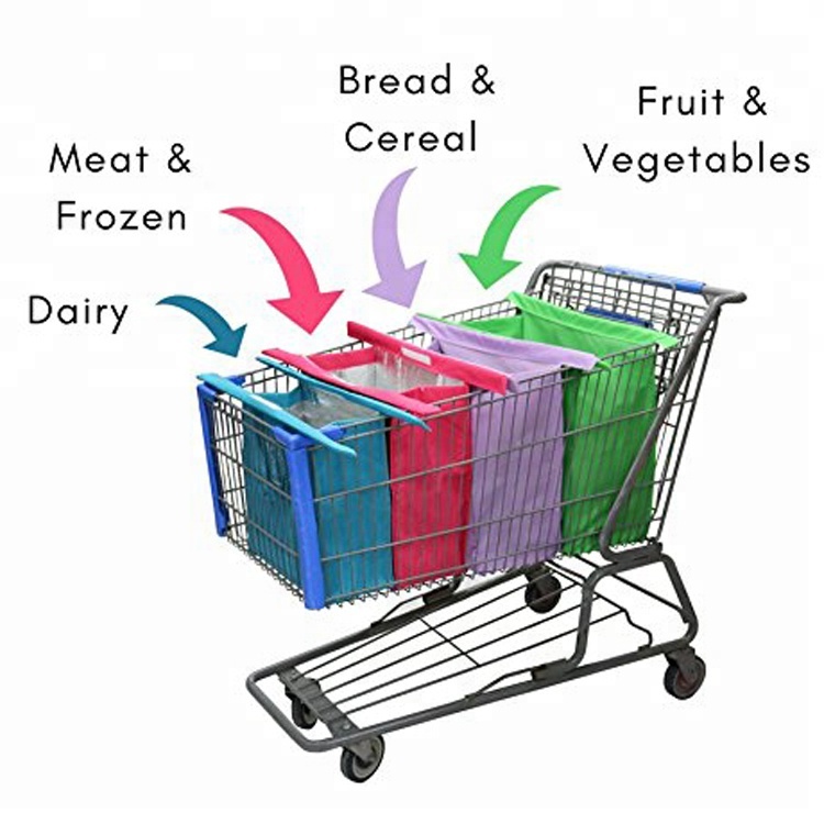 Best Price for Wild Animal Stuffed Toy -
Free Sample Set Of 4 Grocery Cart Trolley Bags ReusableInsulated Rpet Foldable Shopping Bag – V-FOX detail pictures